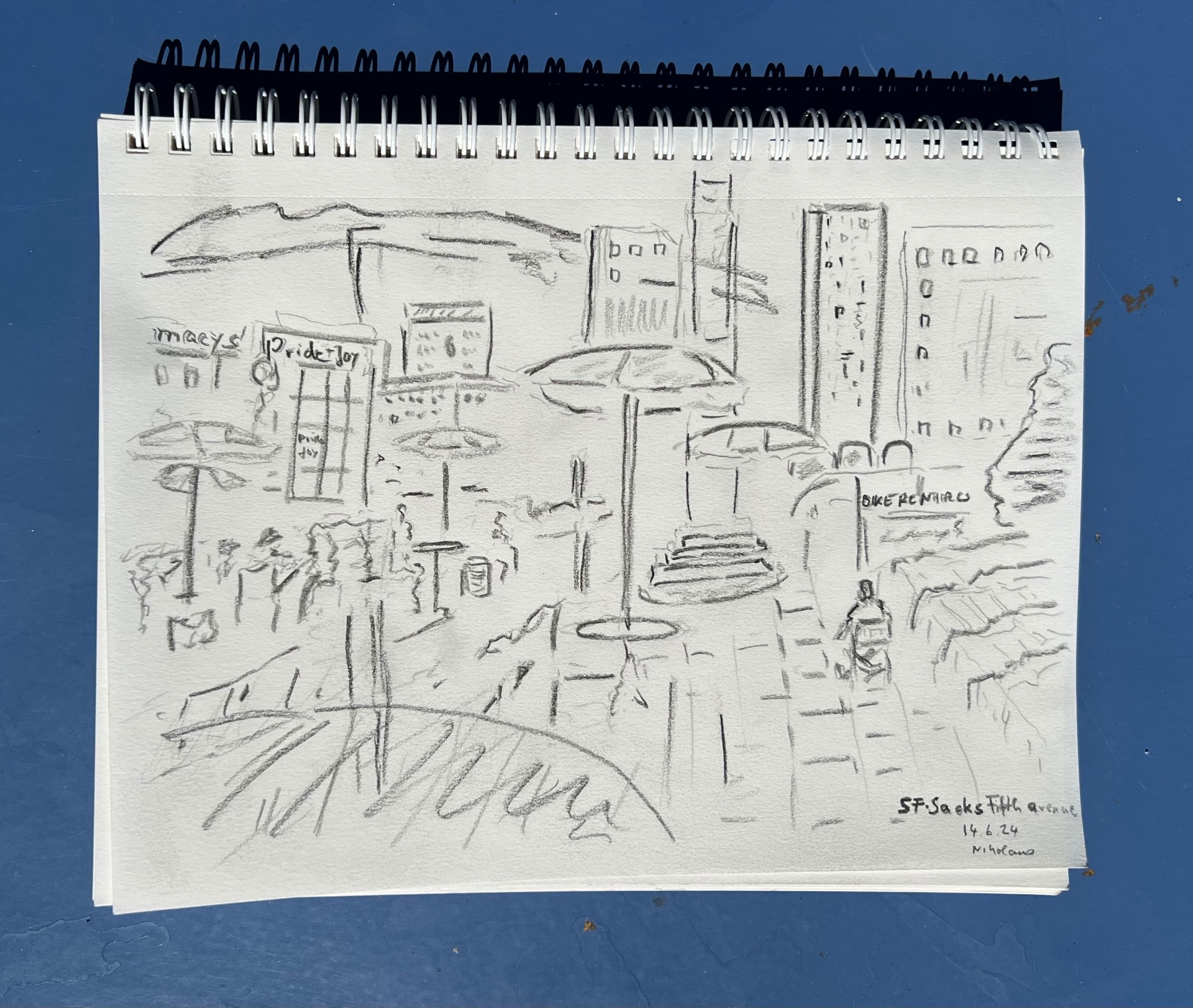 Zeichnung — San Francisco, Fifth Avenue